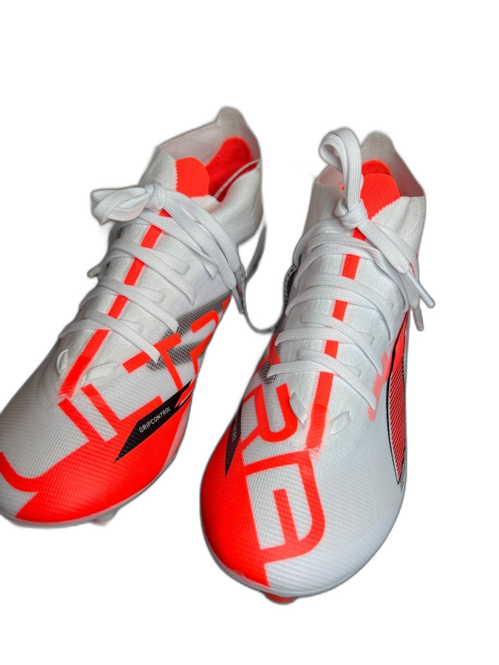 Puma Ultra Football Cleats in White & Orange